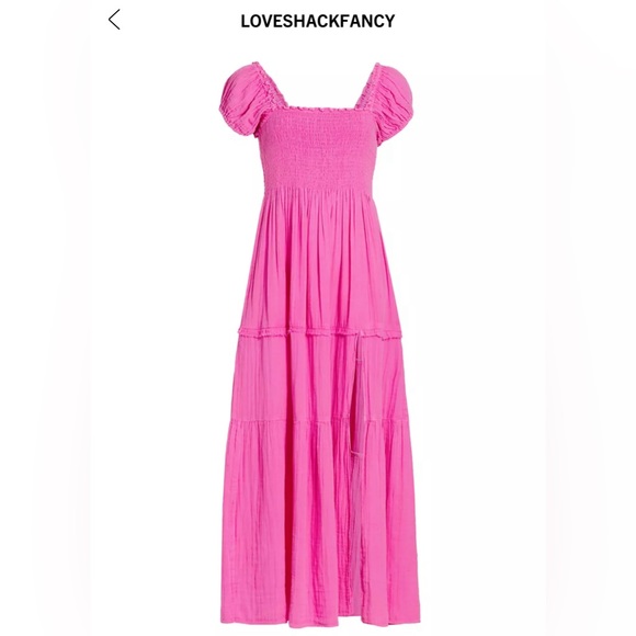 LoveShackFancy ๐ Pink Smocked Maxi Dress - Picture 8 of 11
